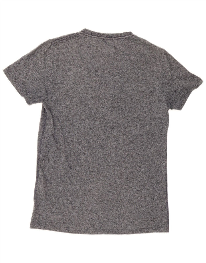 Superdry Mens T-Shirt Top Small Grey Flecked Cotton