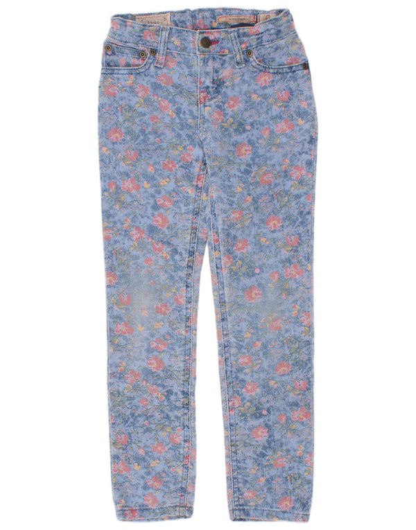 Blugi Skinny Polo Ralph Lauren Fete BOWERY 5-6 Ani Bumbac Floral Albastru