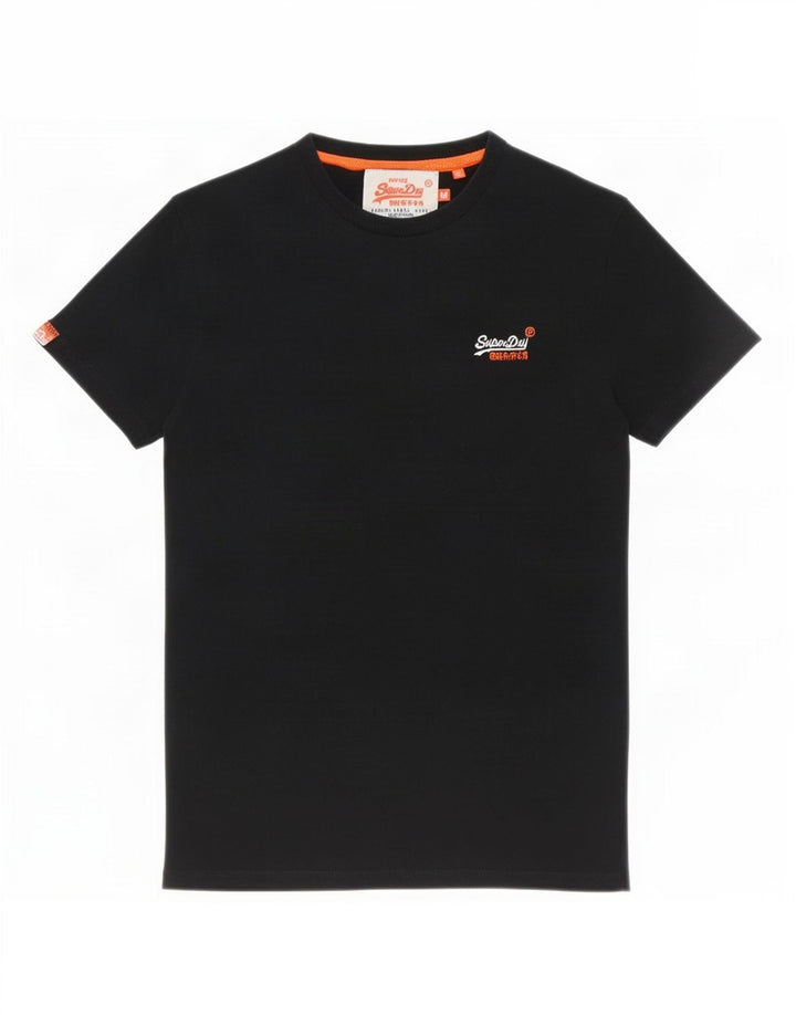 Superdry T-Shirt Homme Noir Moyen Coton