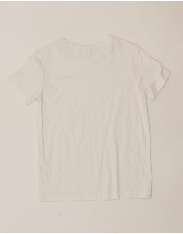 CHAMPION Womens T-Shirt Top UK 10 Small White Vintage Champion and Second-Hand Champion from Messina Hembry 