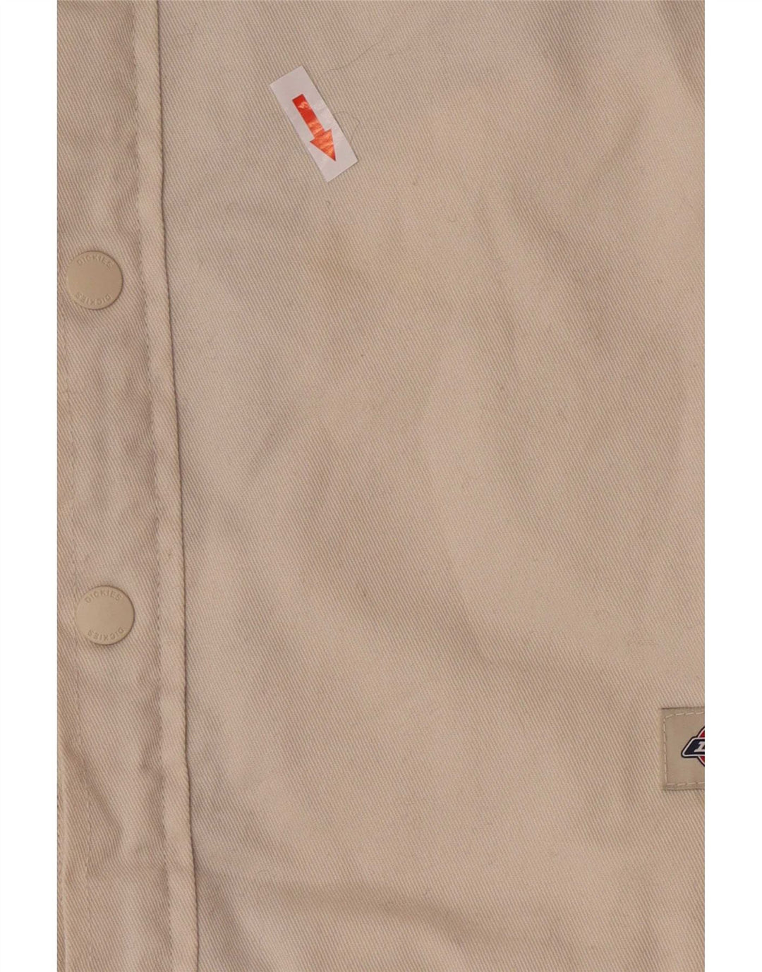 Dickies Mens Denim Sherpa Jacket UK 36 Small Beige Polyester