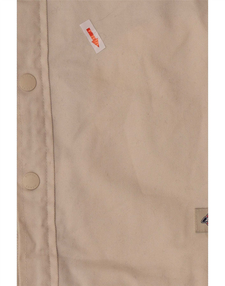 Dickies Mens Denim Sherpa Jacket UK 36 Small Beige Polyester