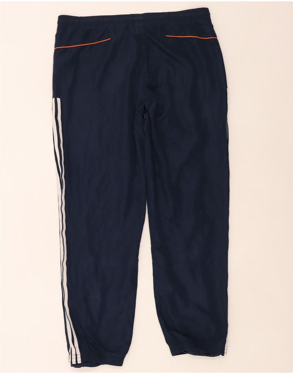 Adidas Mens Treino Calças Joggers UK 40/42 Médio Azul Marinho Poliéster
