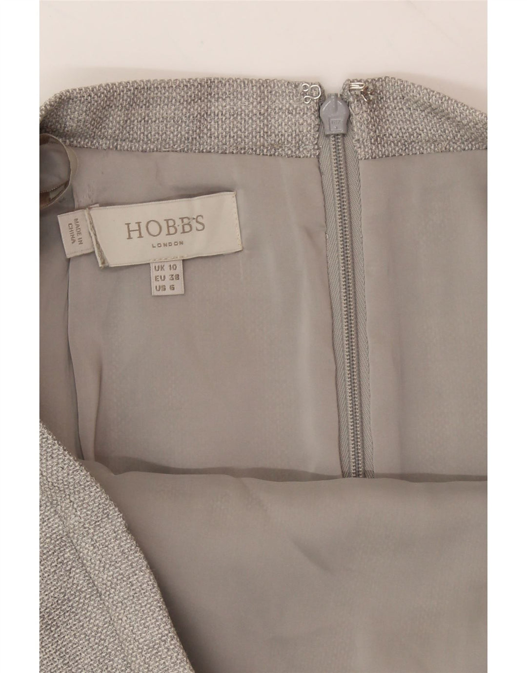 HOBBS Womens Pencil Skirt UK 10 Small W30 Grey Wool Vintage Hobbs and Second-Hand Hobbs from Messina Hembry 