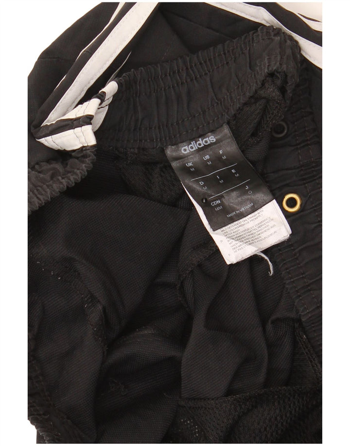 Adidas Mens Tracksuit Trousers Joggers Medium Black Polyester