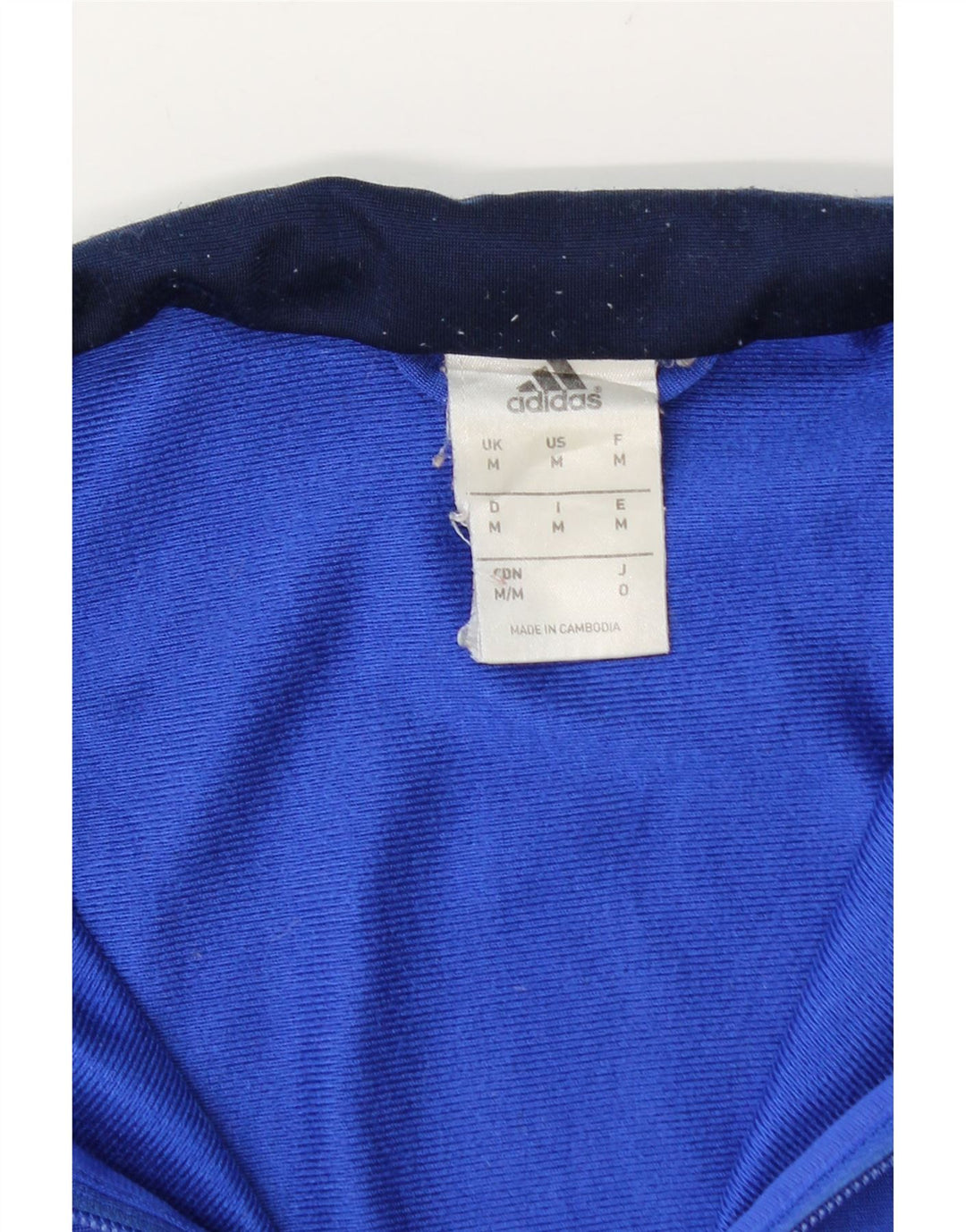 Adidas Veste de survêtement pour homme en polyester color block bleu moyen