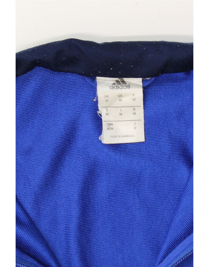Adidas Veste de survêtement pour homme en polyester color block bleu moyen
