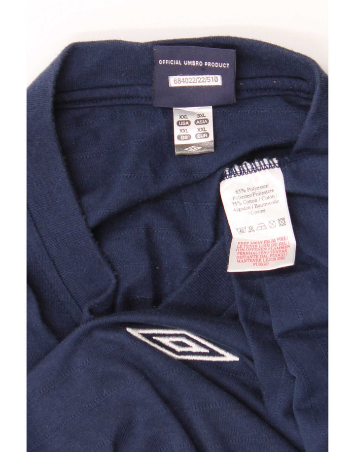 Umbro Camiseta Hombre Top 2XL Azul Marino Poliéster