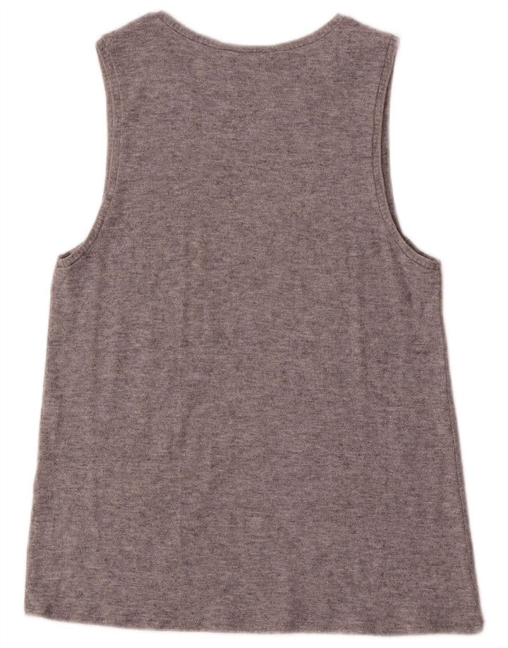 Zara Womens Vest Top UK 12 Medium Grey Flecked