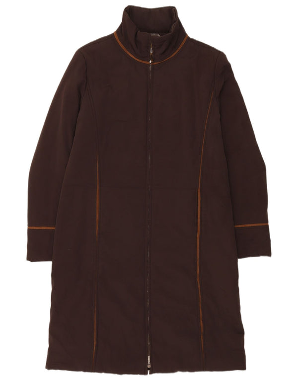 Sportmax Womens Regular Fit Padded Coat UK 14 Large Brown Polyester