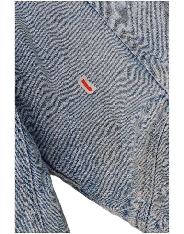 Uniform Mens Denim Sherpa Jacket UK 42 XL Blue