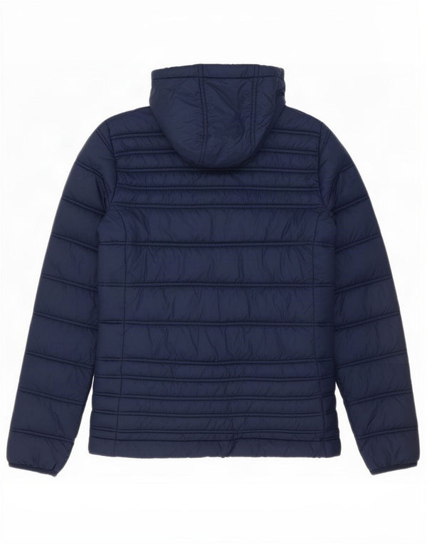 Crew Clothing Jachetă căptușită cu glugă pentru femei UK 8 Small Navy Blue Marine
