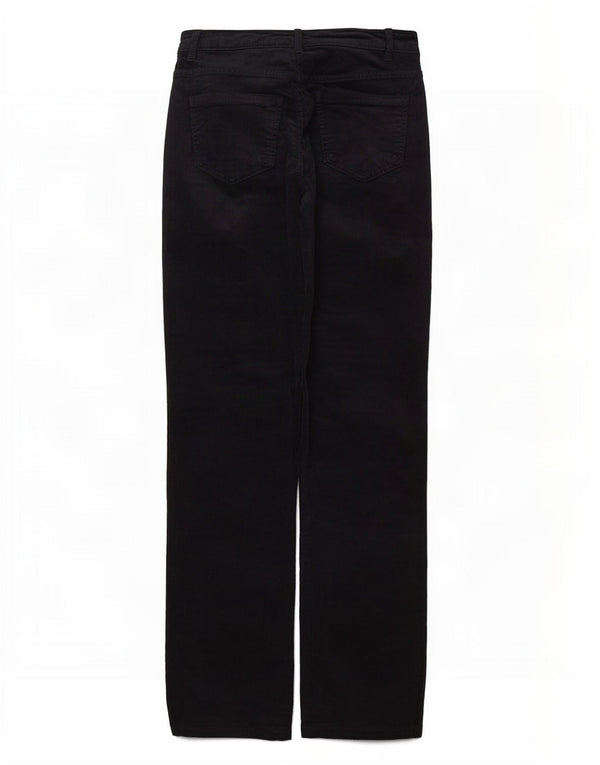 Calça feminina de veludo Marks & Spencer UK 8 pequena W26 L27 azul marinho