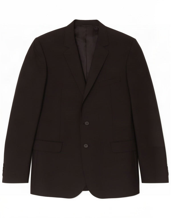 Aquascutum Veste blazer à 2 boutons pour homme UK 42 XL Laine noire