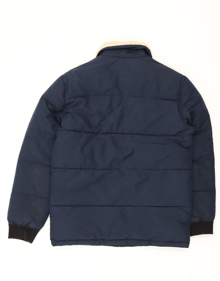 Giacca imbottita da uomo Marks & Spencer UK 38 Medium Navy Blue Colourblock