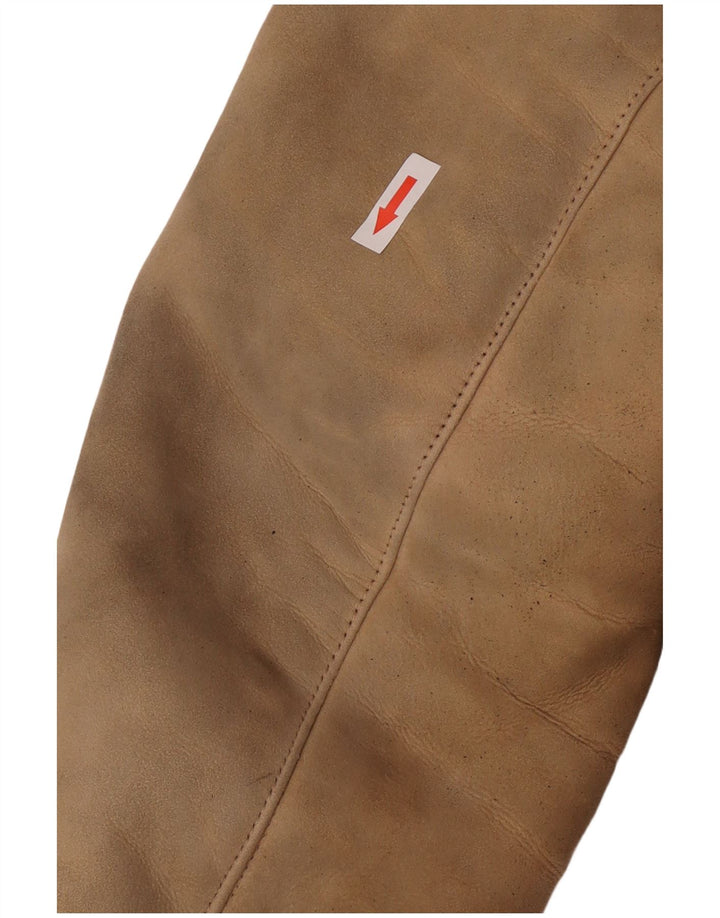 Vintage Dame Shearling Coat UK 10 Small Beige