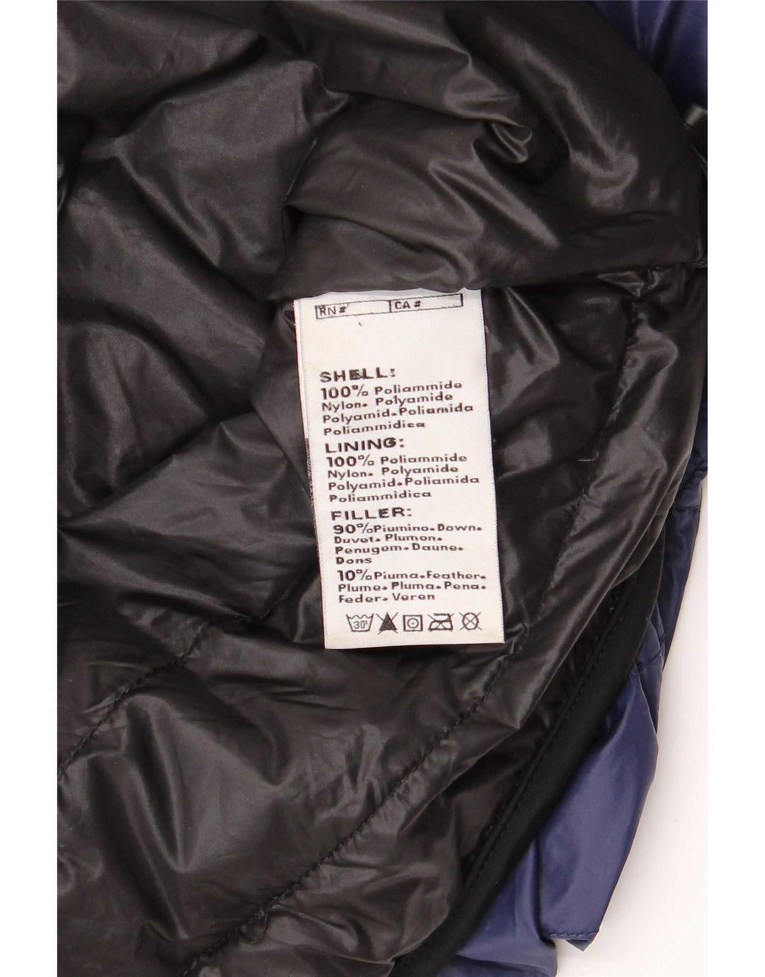 Kappa Veste matelassée pour homme UK 40 Large Bleu Marine Polyamide