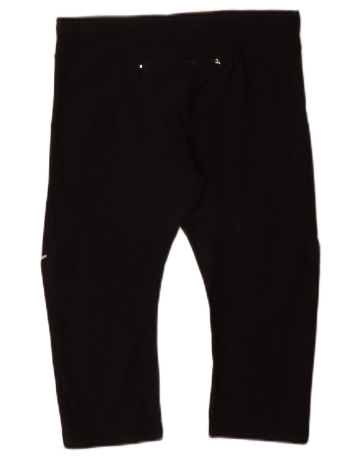 Nike Womens Dri Fit Capri Leggings UK 4 XS Black Polyester