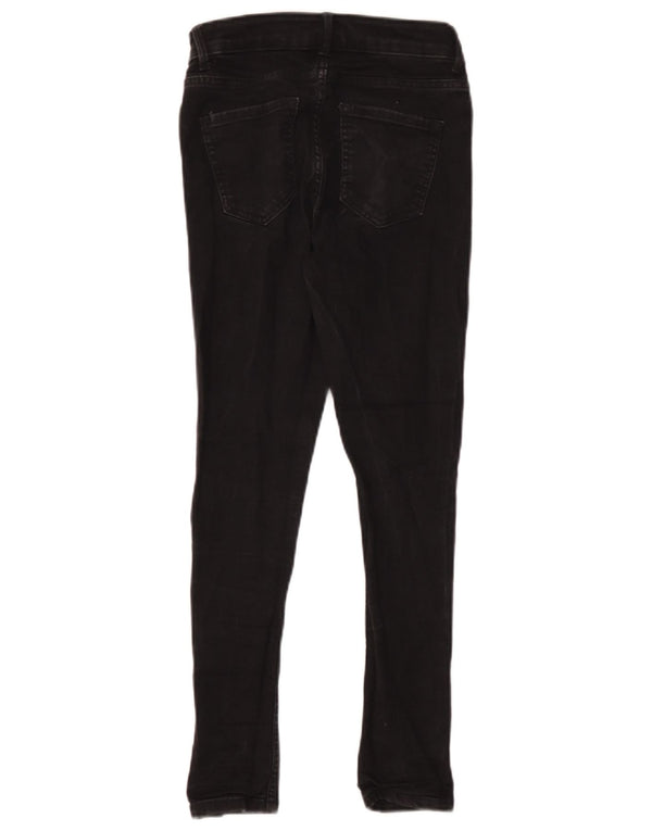 Marks & Spencer Damskie The Ivy Skinny Jeans UK 8 Small W24 L26 Czarna bawełna