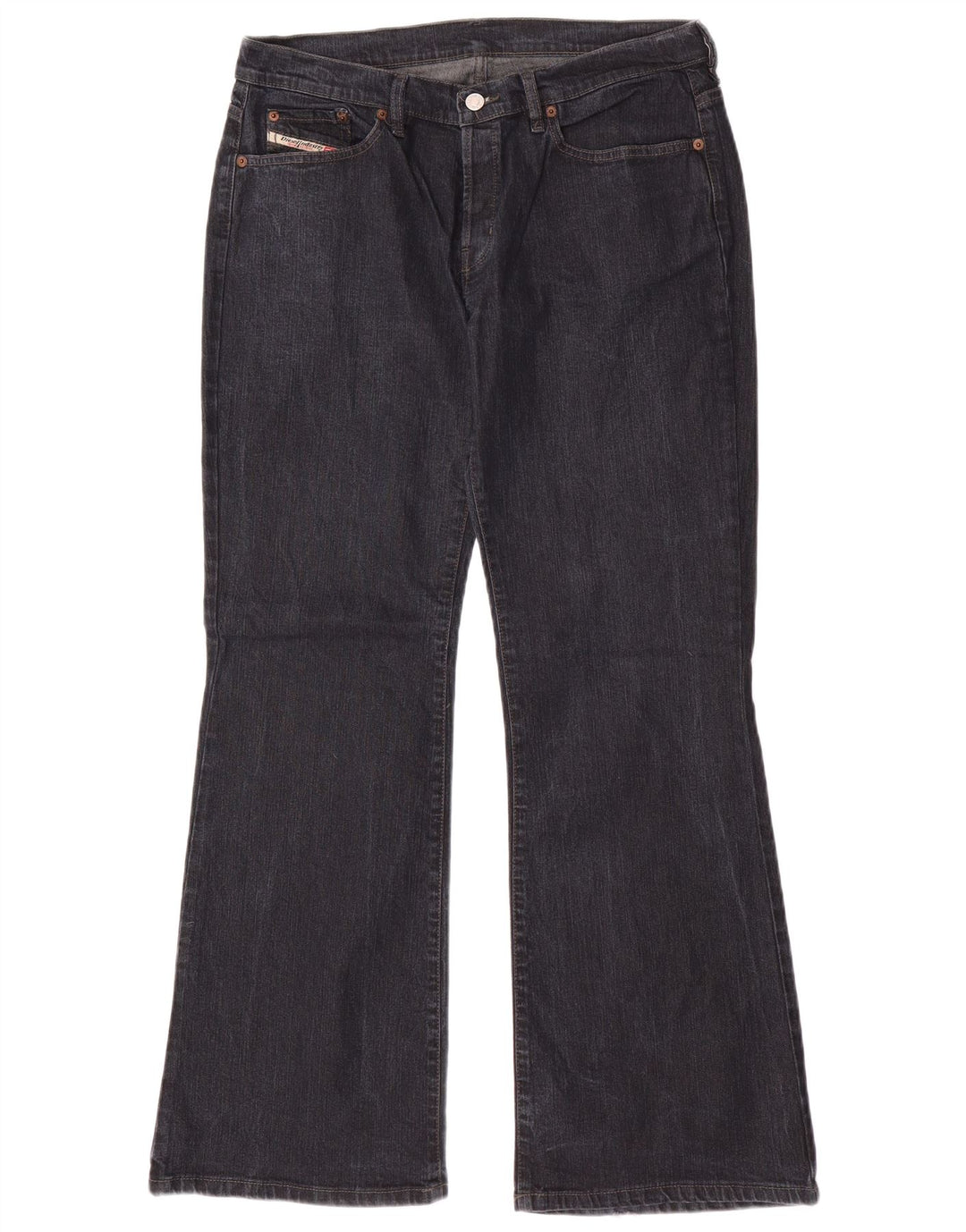 Женские расклешенные джинсы Diesel W34 L32 Темно-синие, хлопок