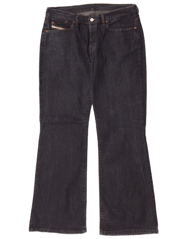 Женские расклешенные джинсы Diesel W34 L32 Темно-синие, хлопок