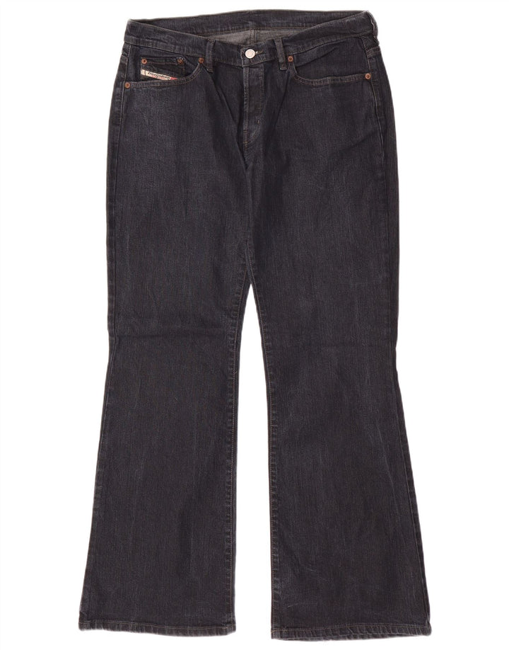 Женские расклешенные джинсы Diesel W34 L32 Темно-синие, хлопок