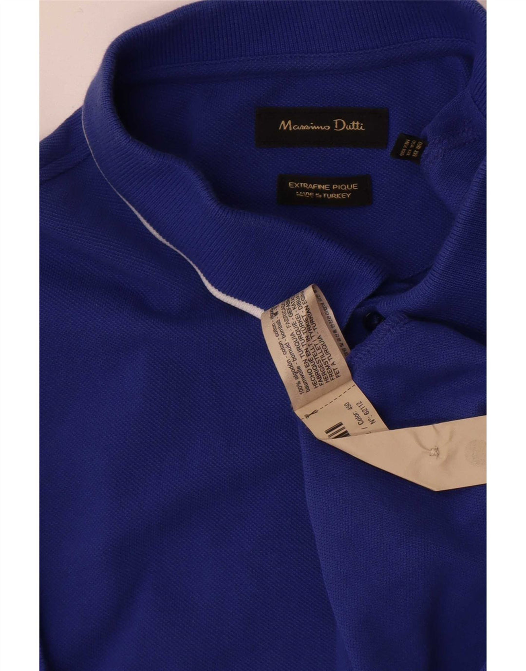 Polo da uomo Massimo Dutti 2XL in cotone blu