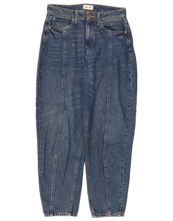 Lee Womens High Waist Tapered Jeans EU 38 Medium W28 L27 Blue Cotton