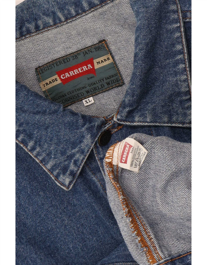 Giacca in denim da uomo Carrera UK 42 XL cotone blu