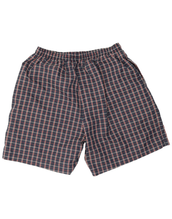 Reebok Pantaloncini da bagno da uomo 2XL Blu navy Plaid