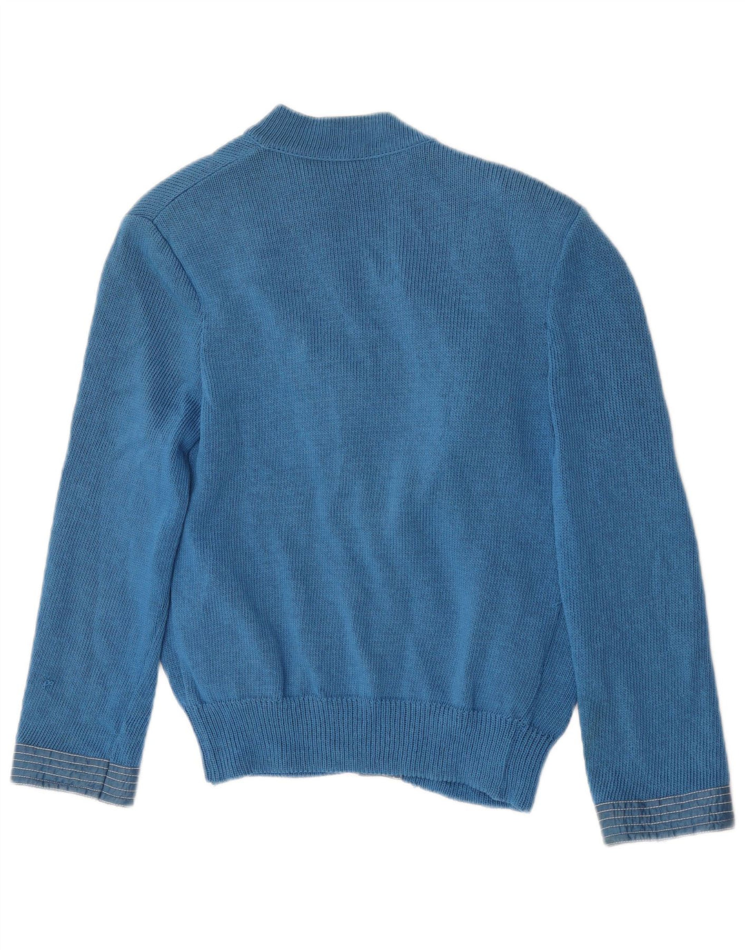 Vintage Womens Cardigan Sweater IT 44 Medium Blue Wool