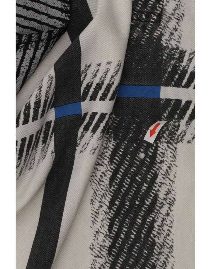 Lotto Herren-Poloshirt, mittelweißes Farbblock-Polyester