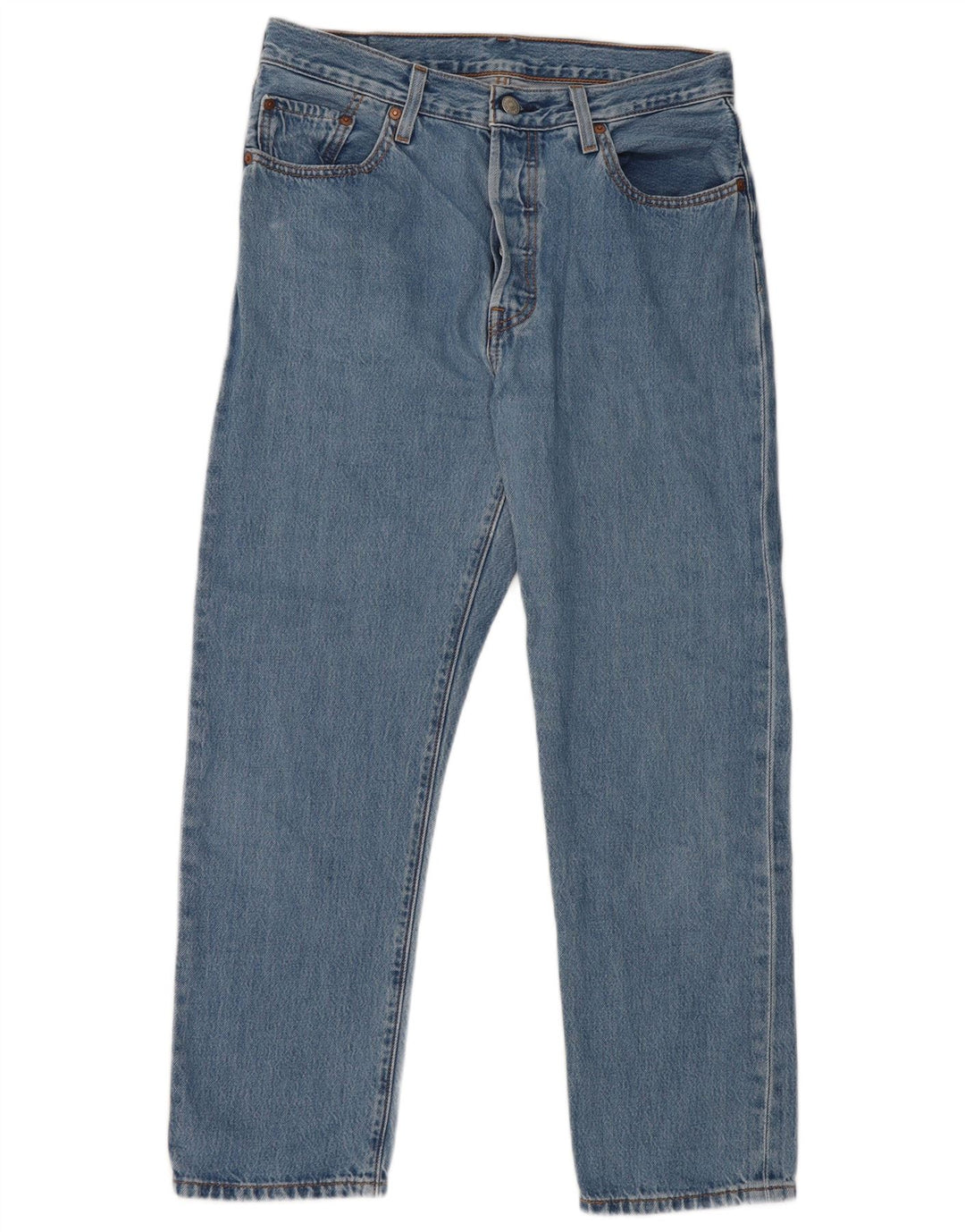 Levi's Mens 501 Straight Jeans W29 L26 Blue Cotton