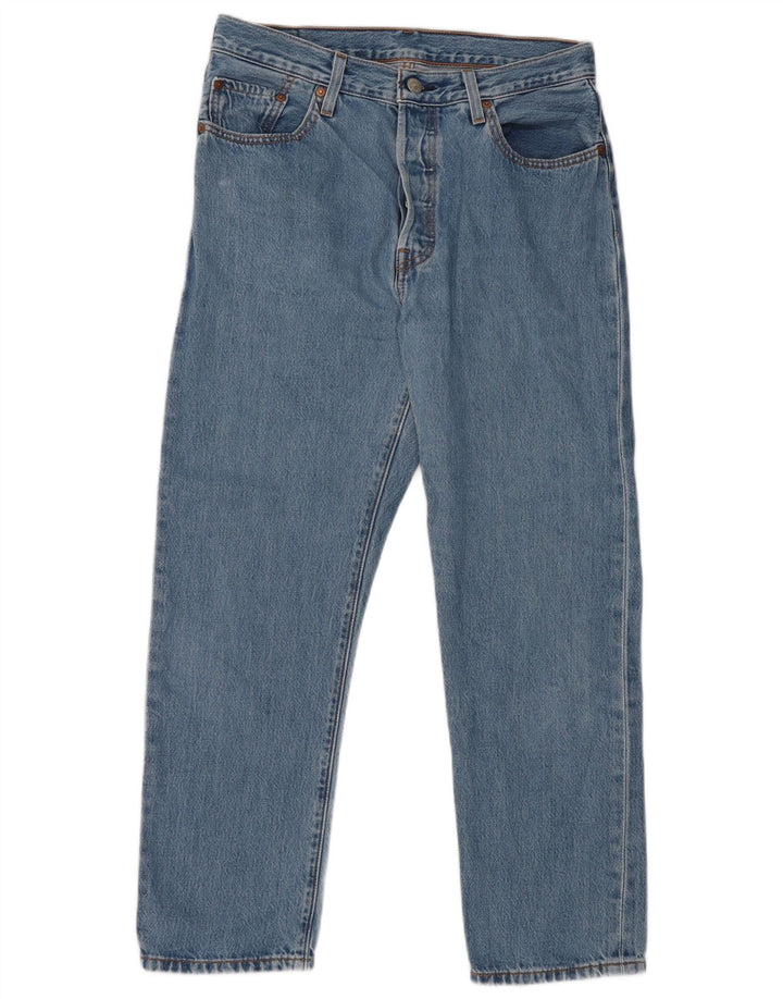 Levi's Mens 501 Straight Jeans W29 L26 Blue Cotton