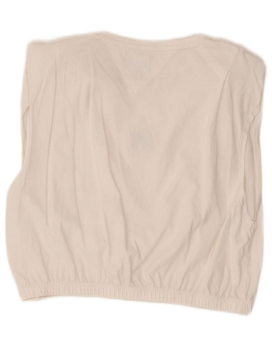 Tommy Hilfiger Womens Crop Vest Top UK 14 Large White
