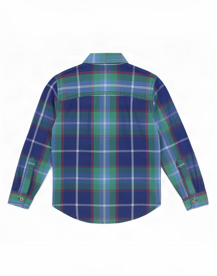 Joules Boys Shirt 4-5 Years Blue Check Cotton