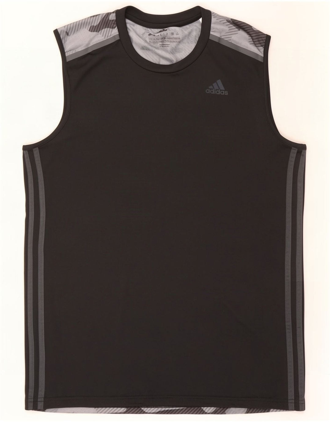 Adidas Hommes Climacool Débardeur Grand Noir Camouflage Polyester
