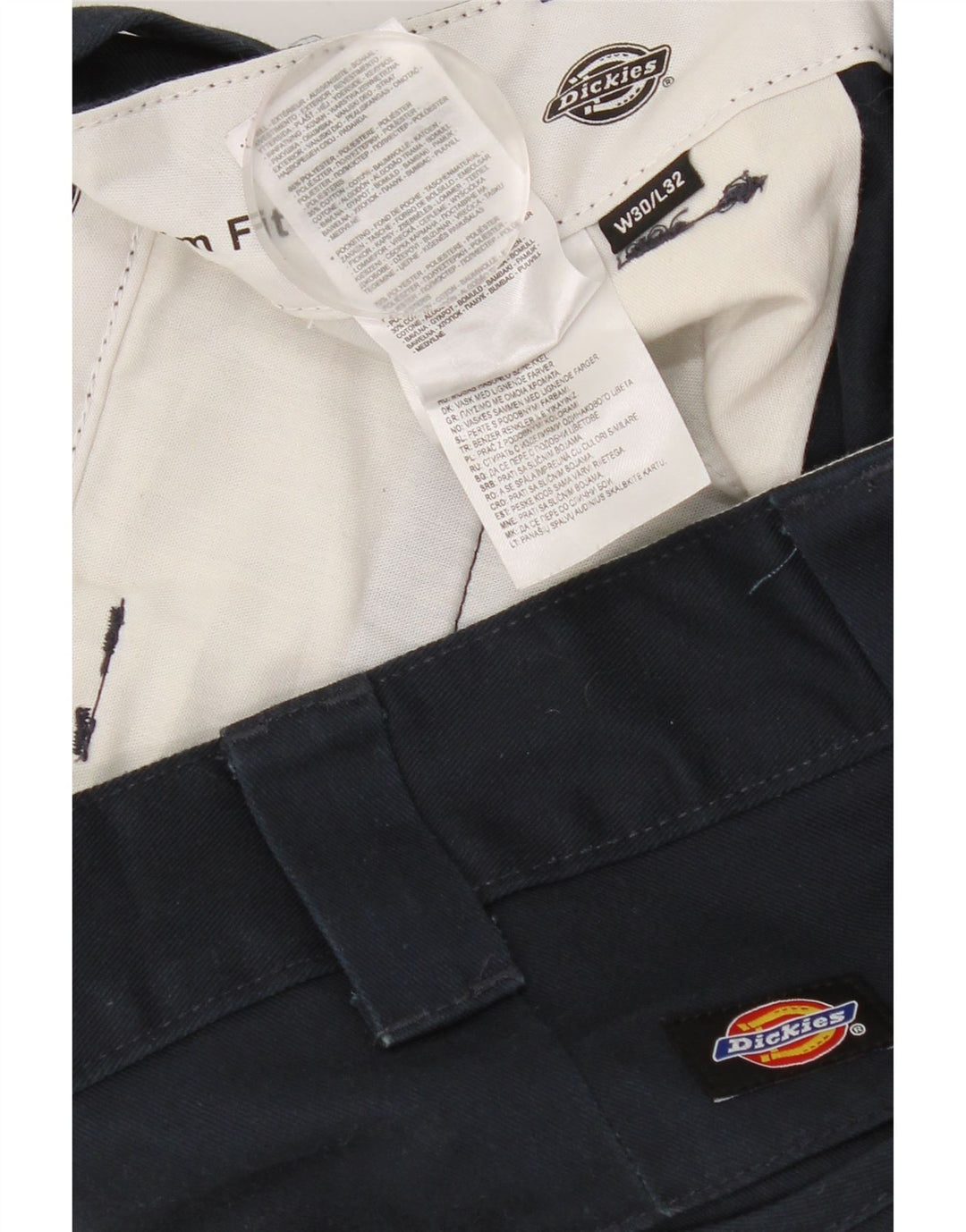 DICKIES Slim Fit Chinobukser til mænd W30 L26 Marineblå polyester