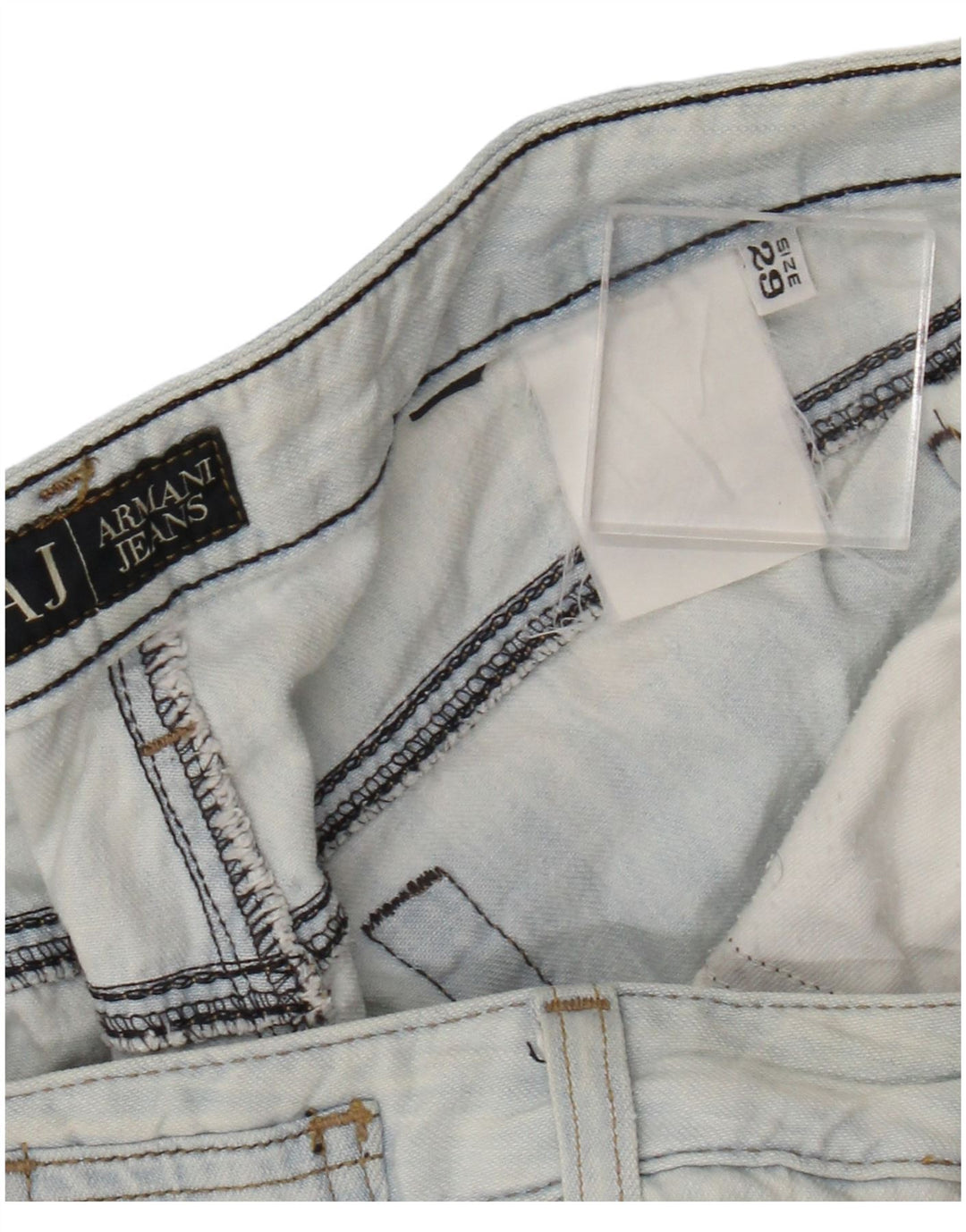 ARMANI Blugi Bootcut Femei W29 L32 Albastru