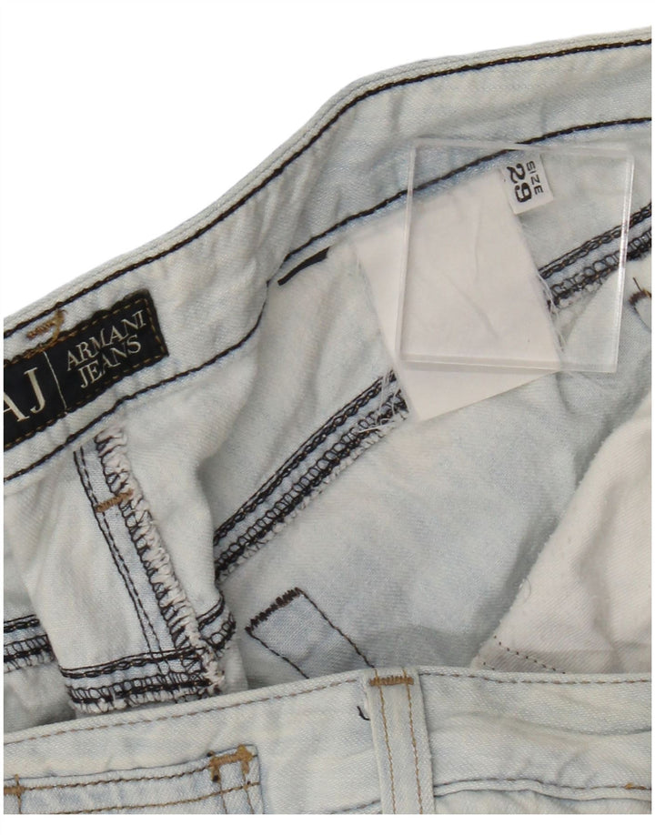 ARMANI Blugi Bootcut Femei W29 L32 Albastru