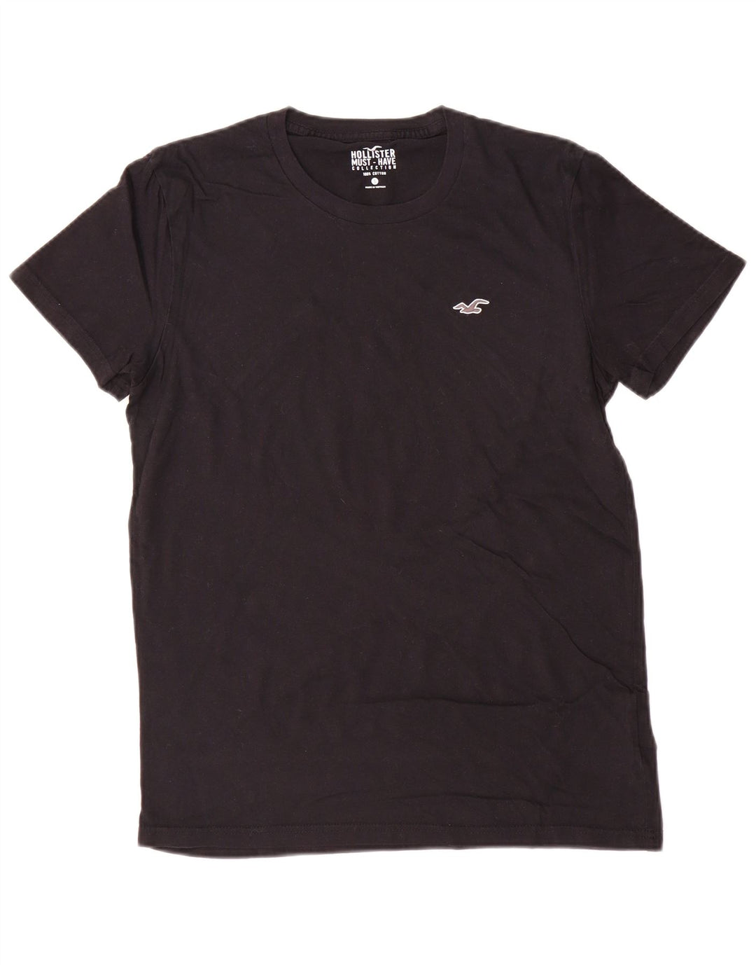 HOLLISTER Mens T-Shirt Top Small Black Cotton