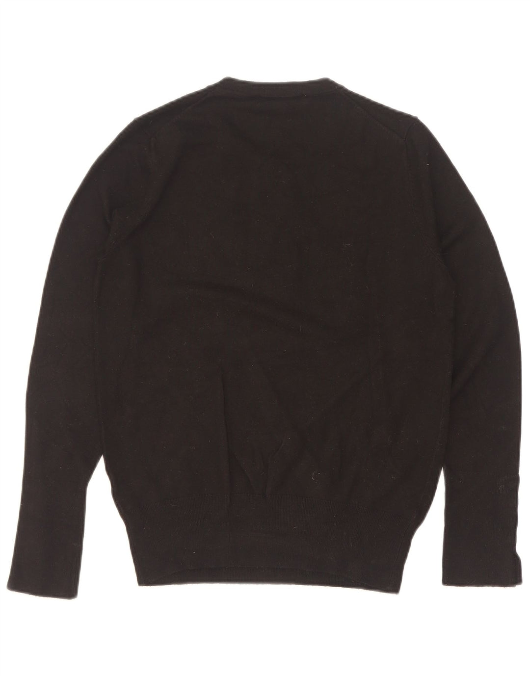 Zara Womens Crew Neck Jumper Sweater UK 12 Medium Black