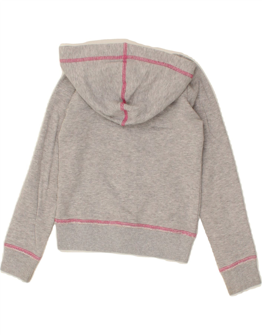 LEVI'S Girls Graphic Zip Hoodie Sweater 4-5 Years Grey Cotton Vintage Levi's and Second-Hand Levi's from Messina Hembry 