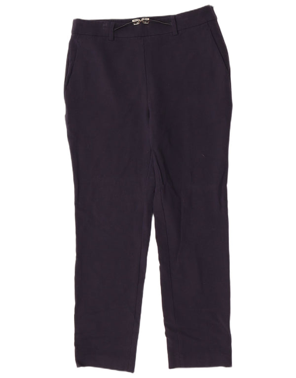Massimo Dutti Damen Slim Anzughose EU 40 Medium W30 L27 Marineblaue Wolle