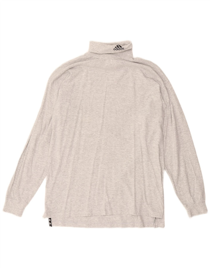 Adidas Maglia a maniche lunghe da uomo UK 40/42 Cotone grigio medio