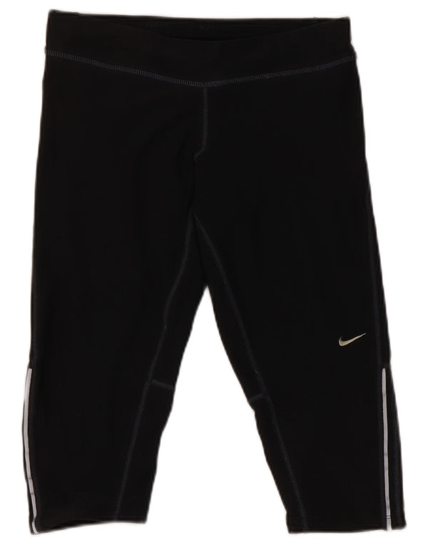 Leggings Nike Dri Fit Capri da donna UK 10 piccoli poliestere nero