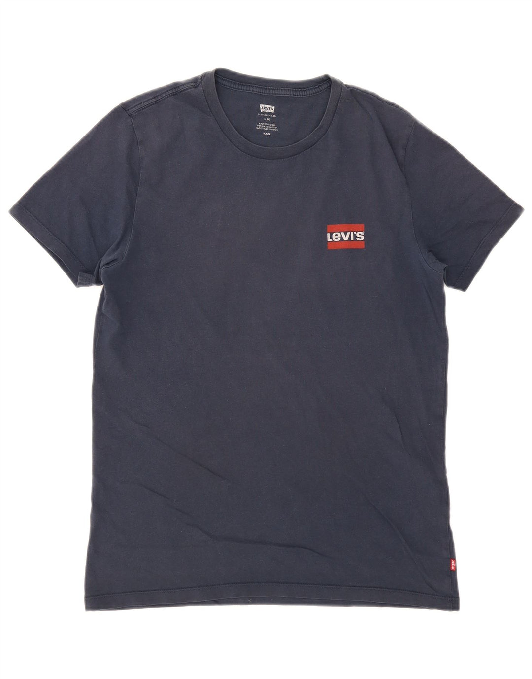 Levi's Mens Slim Fit T-Shirt Top Medium Navy Blue Cotton
