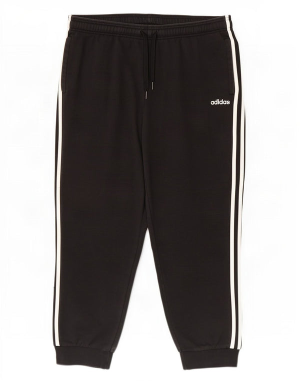 Adidas Mens Tracksuit Trousers Joggers 3XL Black Cotton