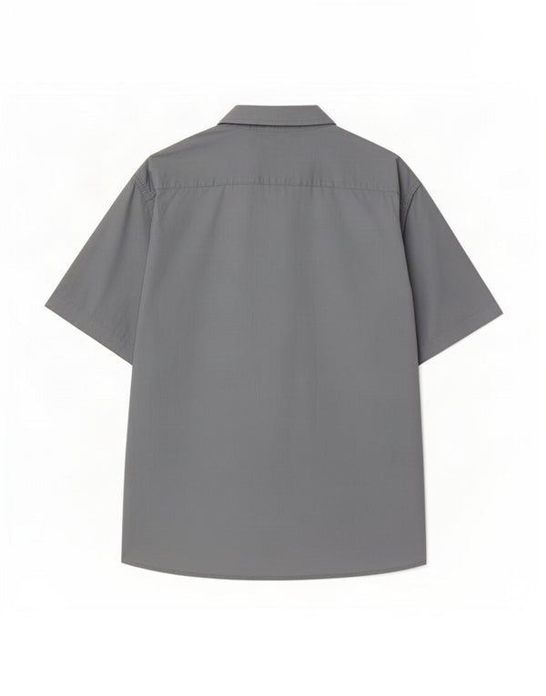 Wrangler Camisa Manga Corta Hombre 2XL Algodón Gris