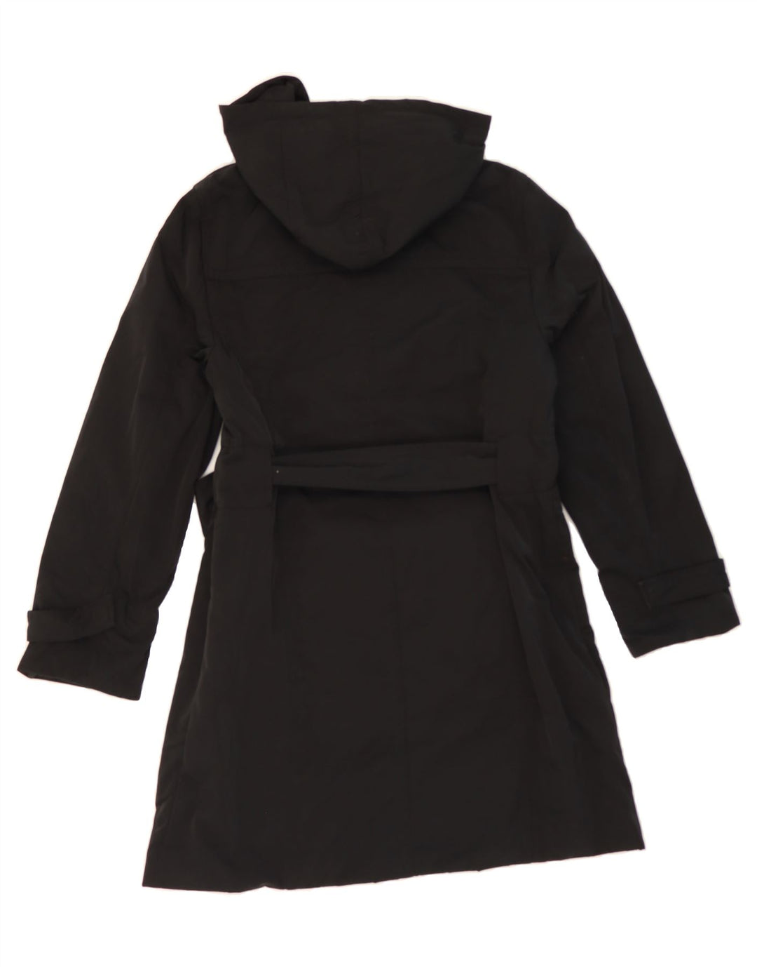 MASSIMO DUTTI Womens Hooded Windbreaker Coat UK 18 XL Black Polyester Vintage Massimo Dutti and Second-Hand Massimo Dutti from Messina Hembry 